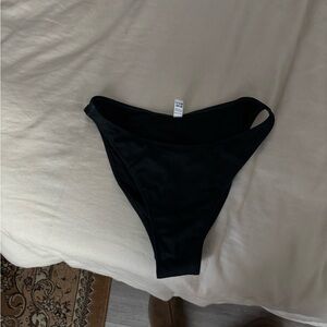 Heavy Manners Black High-Cut Bikini Bottom
